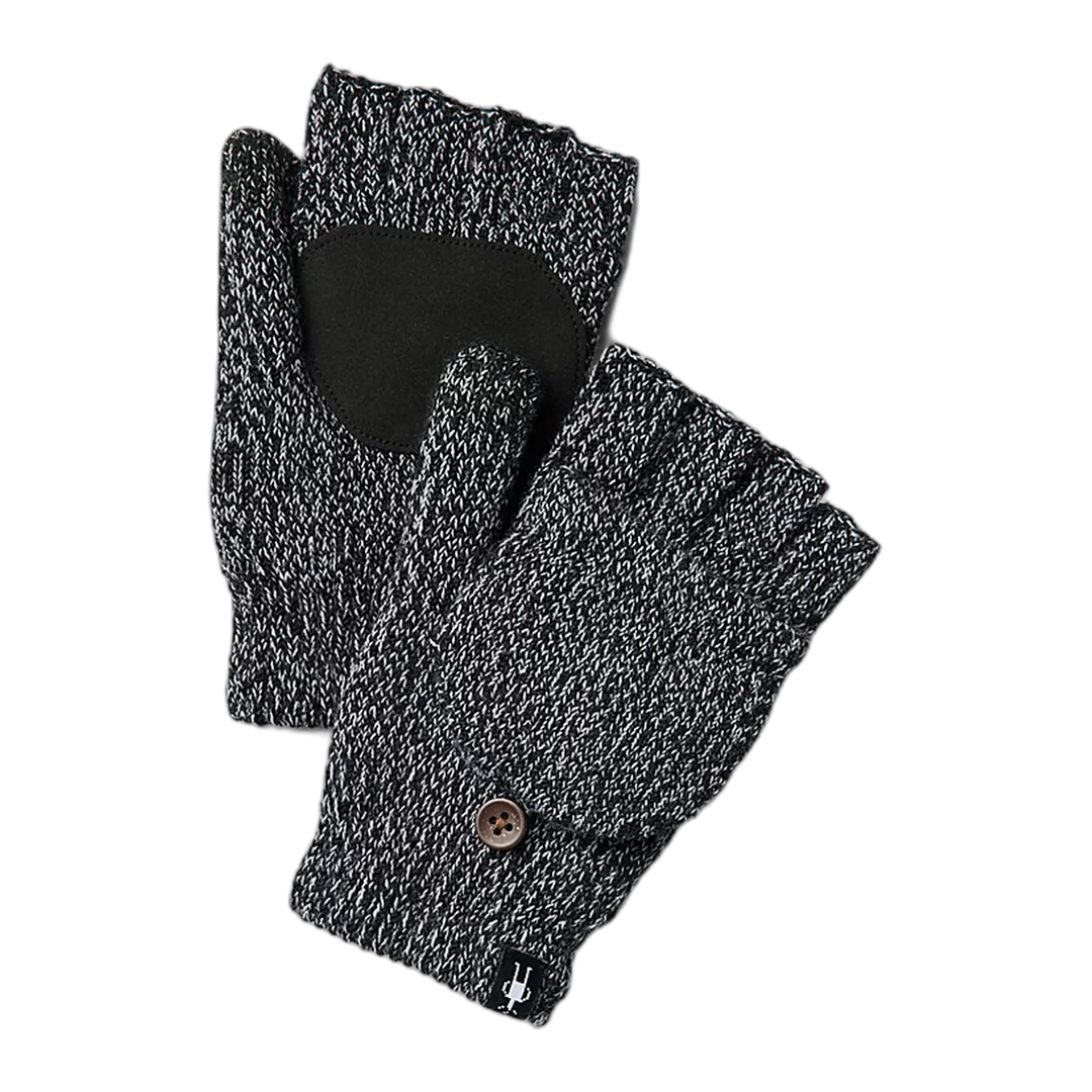 smartwool cozy grip flip mitt | black