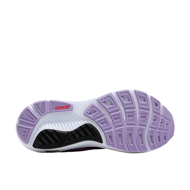 brooks ghost 17 women's | black/purple/coral