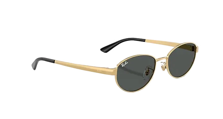 ray-ban rb3774d sunglasses | polished arista gold dark grey
