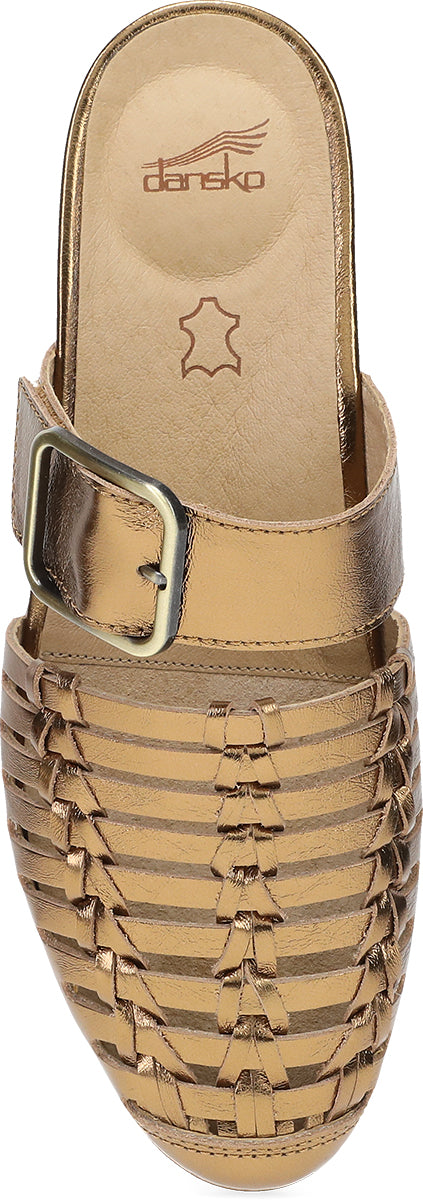 dansko leilani women's | bronze metallic