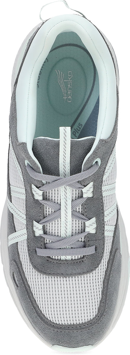 dansko poppy women's | frost grey suede