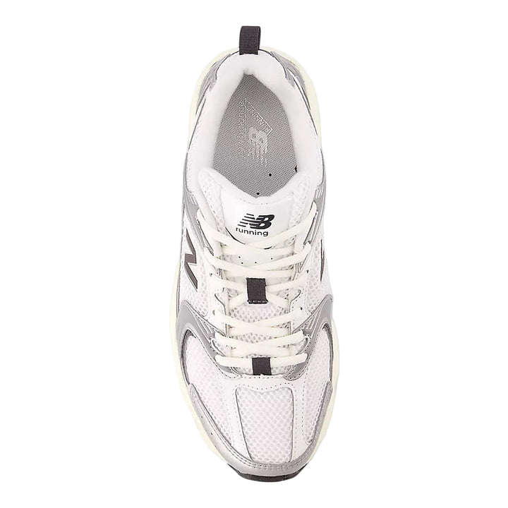 new balance 530 | silver metallic/black cement