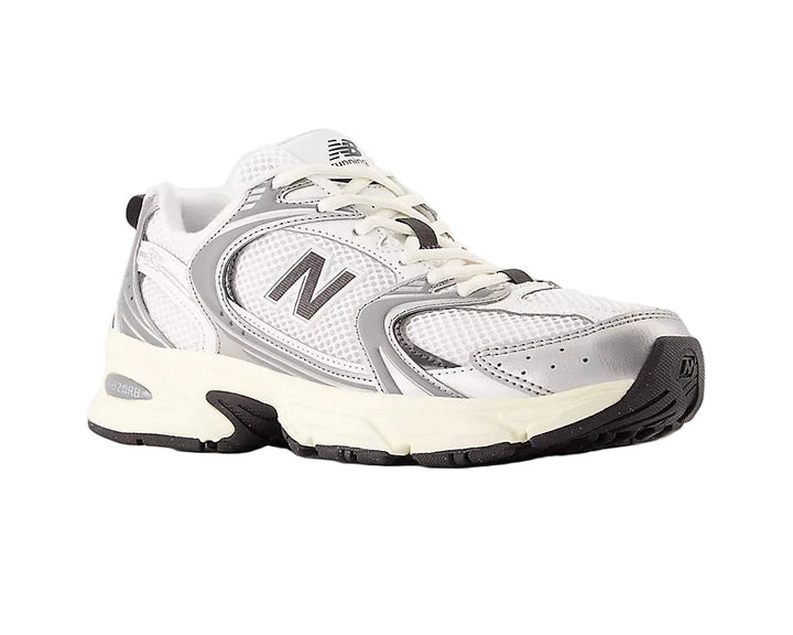 new balance 530 | silver metallic/black cement