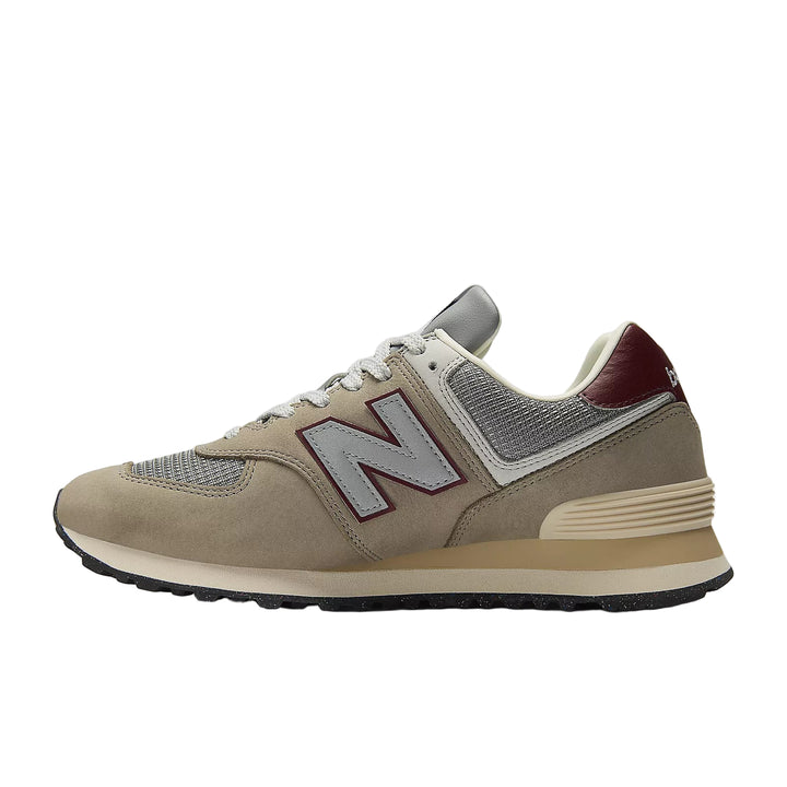 new balance 574 | arid stone/monarch burgundy