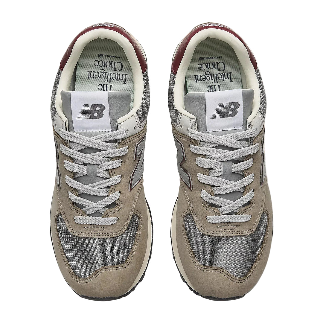 new balance 574 | arid stone/monarch burgundy