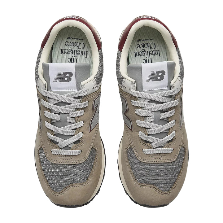new balance 574 | arid stone/monarch burgundy