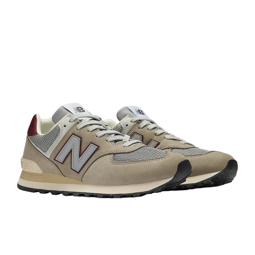 new balance 574 | arid stone/monarch burgundy