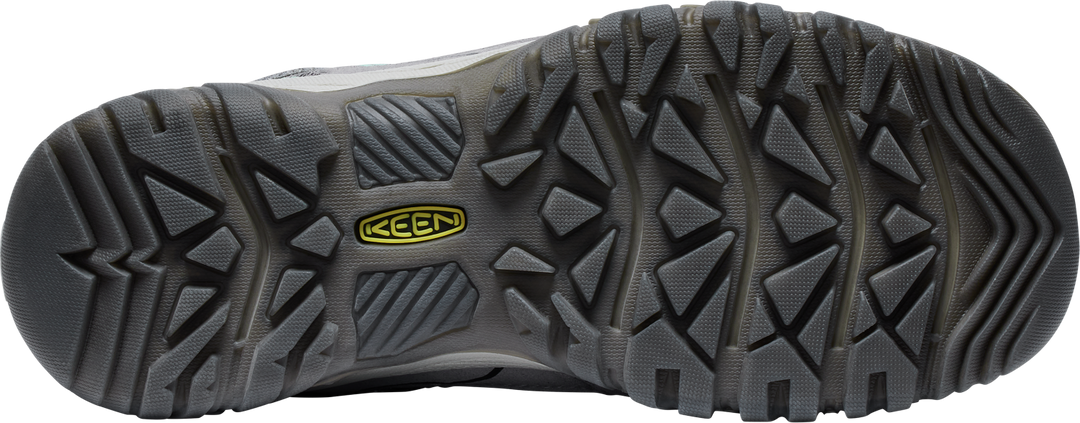 keen targhee iv wide waterprroof hiking women's | alloy/granite green