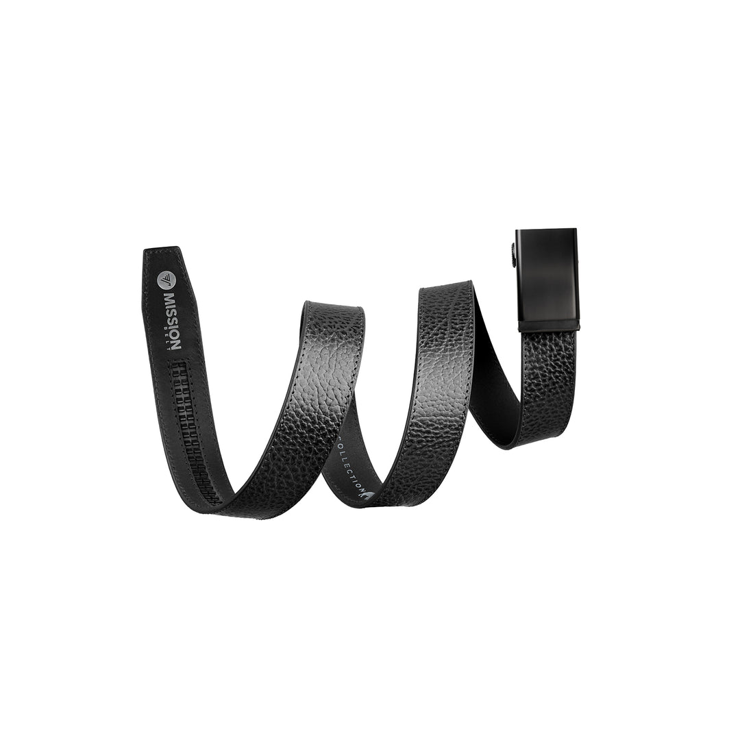 mission belt bison embossed 40 men's | bison black