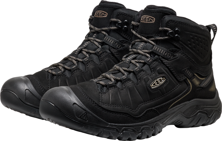 keen targhee iv waterproof hiking wide men's | triple black