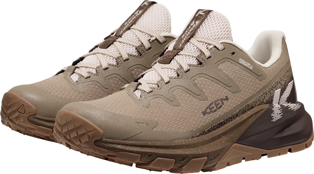 keen targhee apex waterproof hiking women's | brindle peach blush