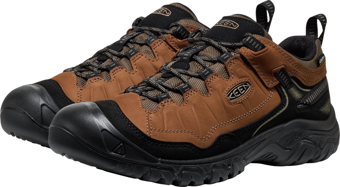 keen targhee iv wide waterproof hiking men's | bison black