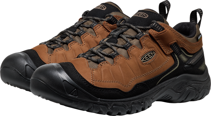 keen targhee iv wide waterproof hiking men's | bison black