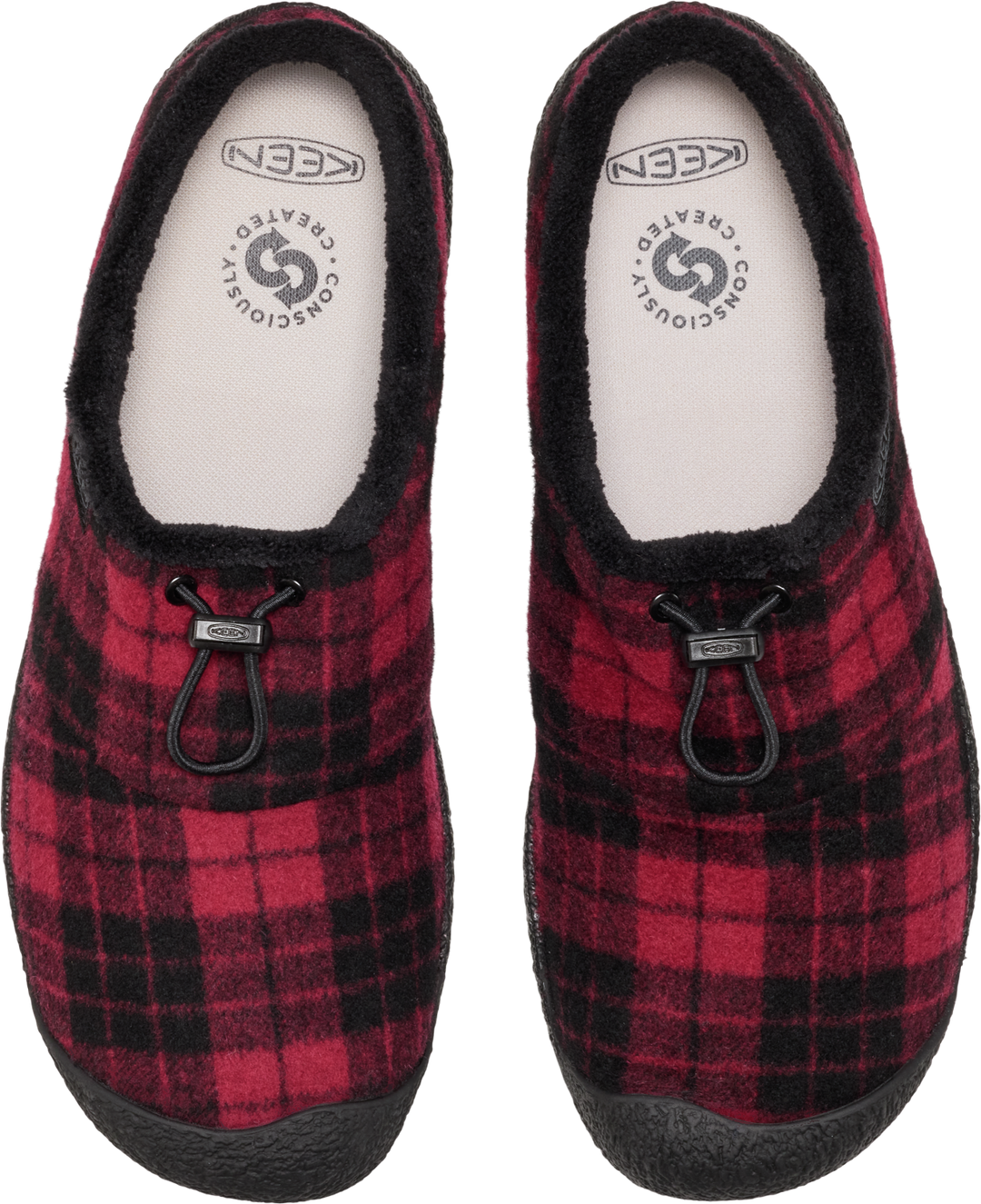 keen howser iii slide men's | frontier flannel red