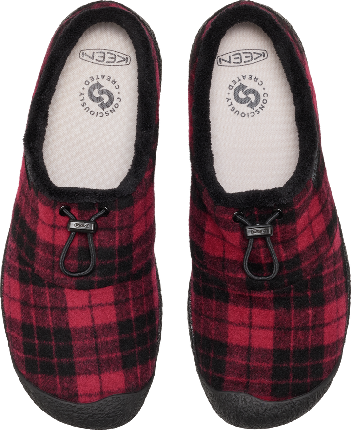 keen howser iii slide men's | frontier flannel red
