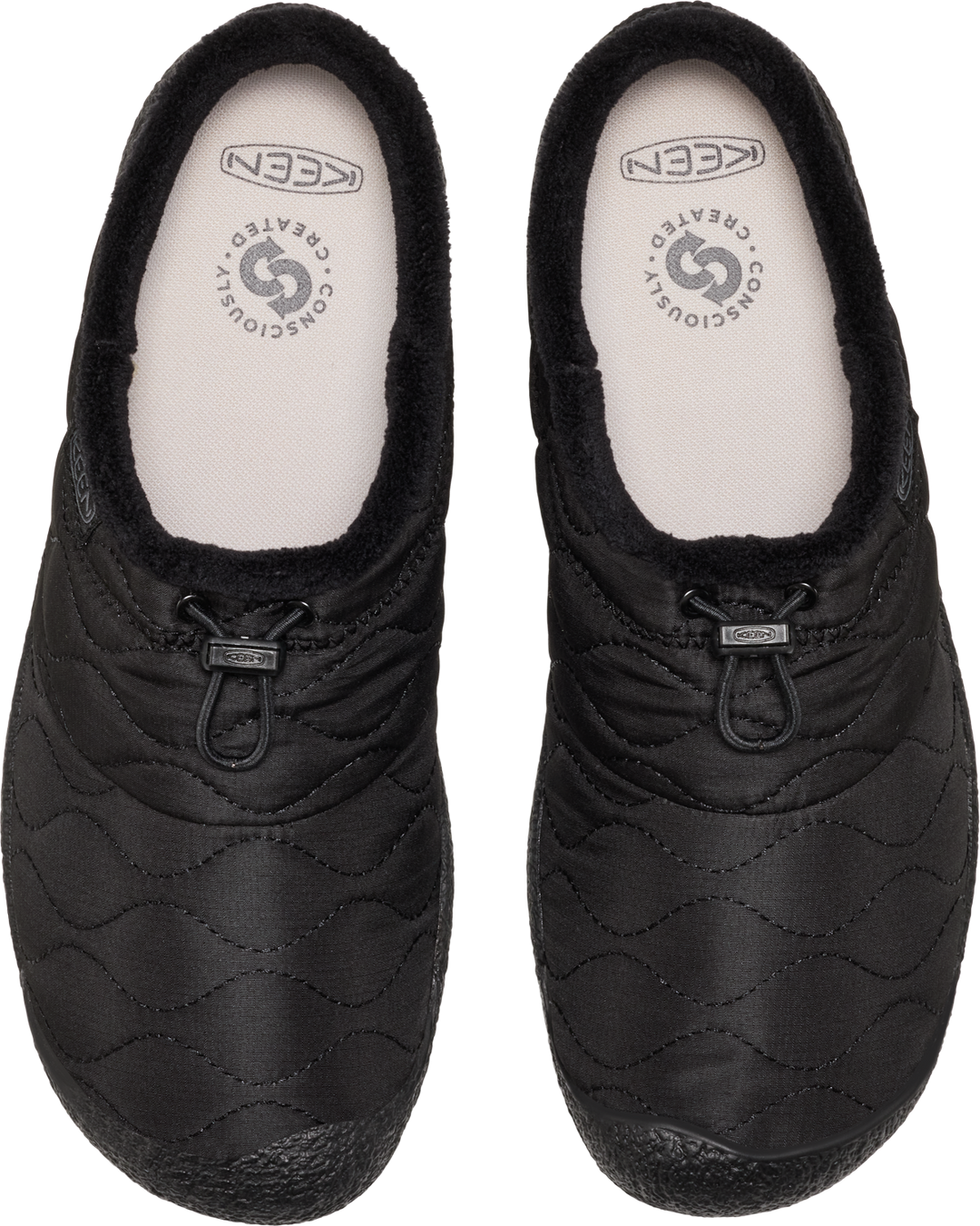 keen howser iii slide men's | black quilted
