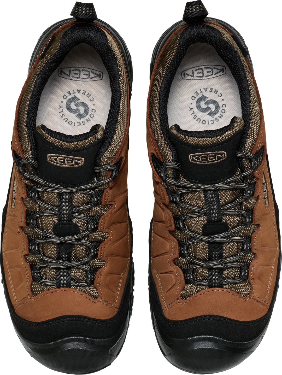 keen targhee iv wide waterproof hiking men's | bison black