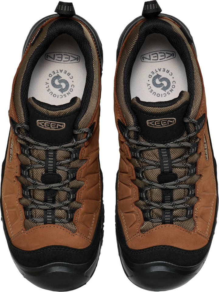 keen targhee iv wide waterproof hiking men's | bison black