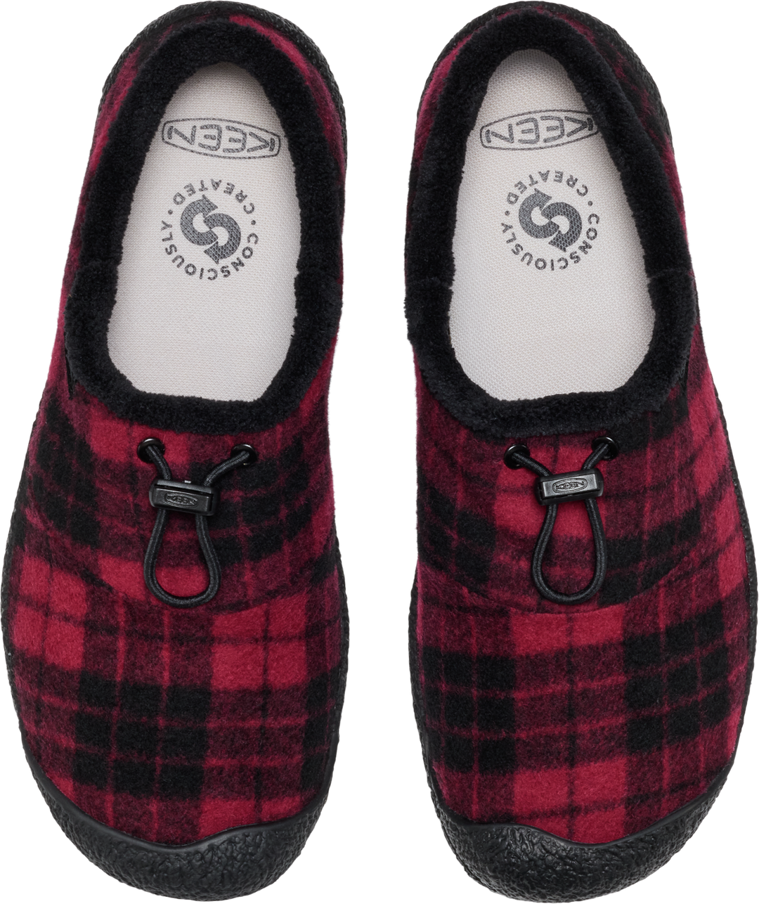 keen howser iii slide women's | frontier flannel red
