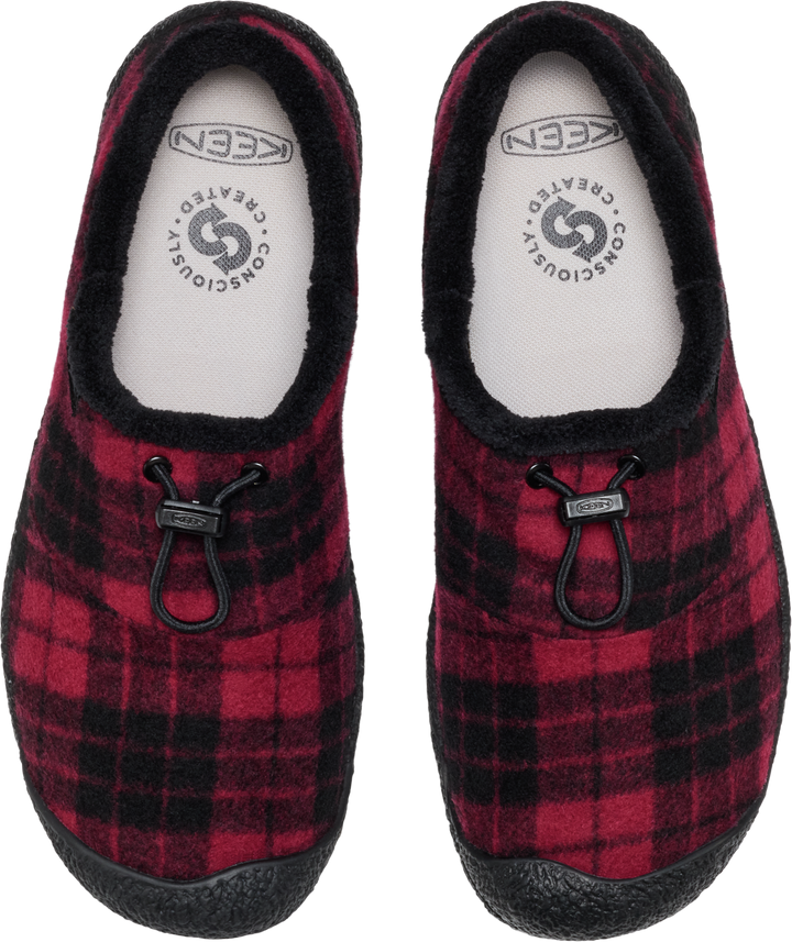 keen howser iii slide women's | frontier flannel red