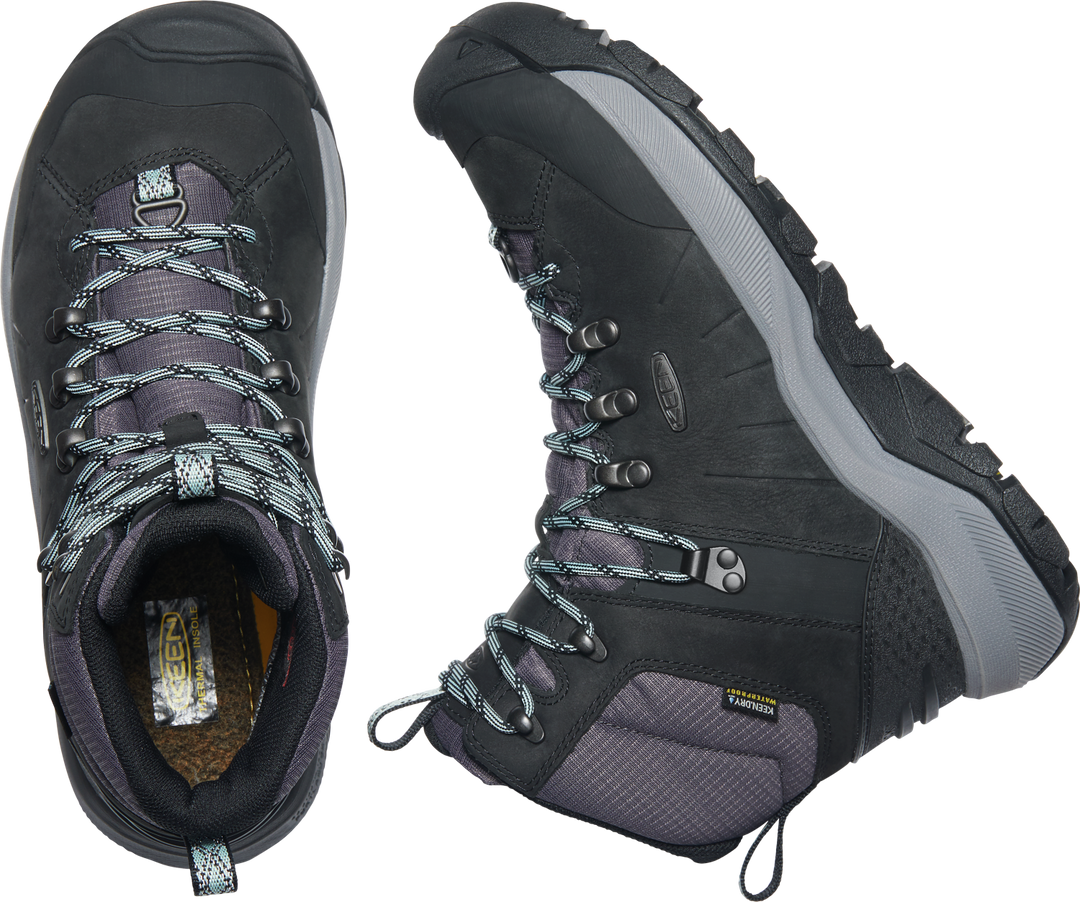 keen revel iv polar waterproof women's | black harbor gray
