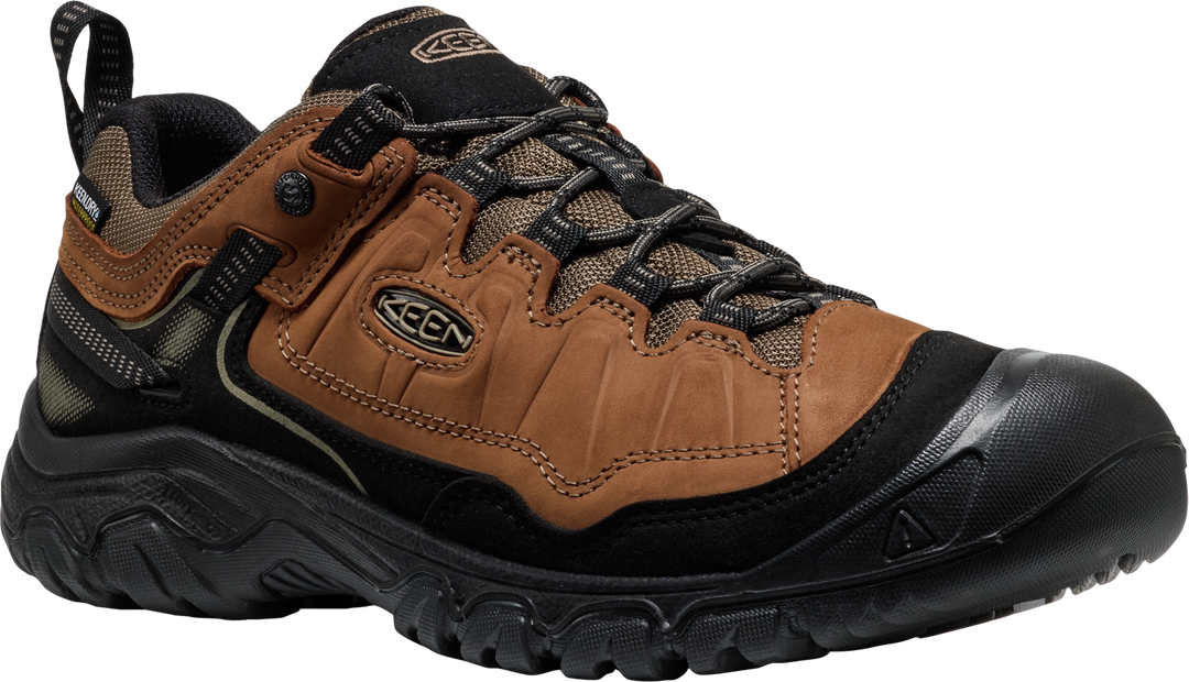 keen targhee iv wide waterproof hiking men's | bison black