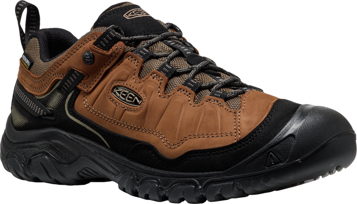 keen targhee iv wide waterproof hiking men's | bison black