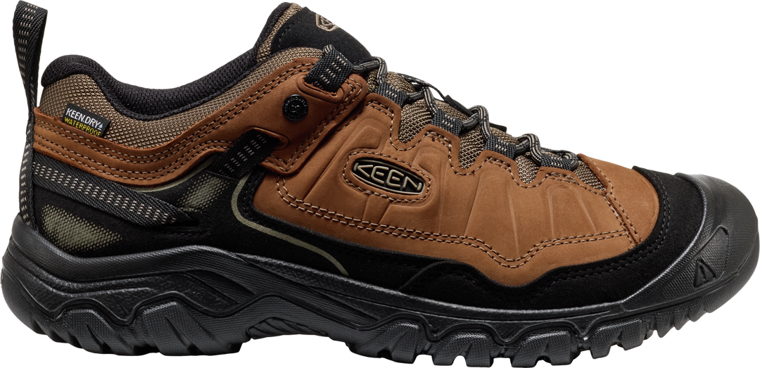 keen targhee iv wide waterproof hiking men's | bison black