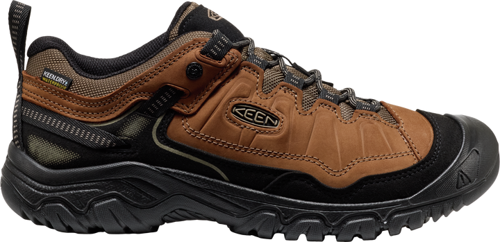 keen targhee iv wide waterproof hiking men's | bison black