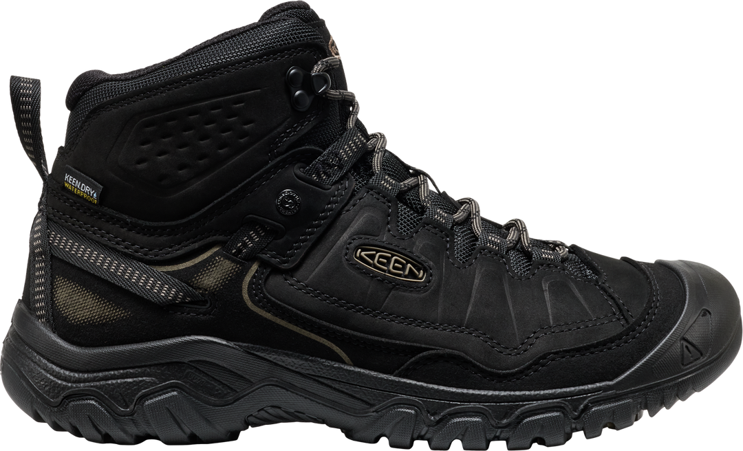 keen targhee iv waterproof hiking wide men's | triple black