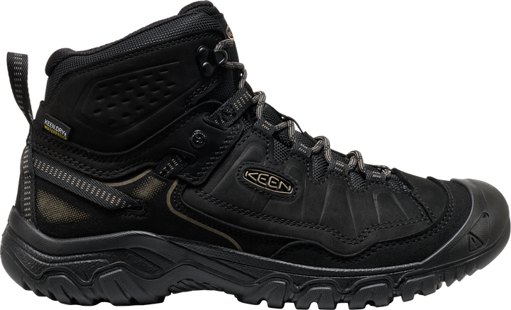 keen targhee iv waterproof hiking wide men's | triple black