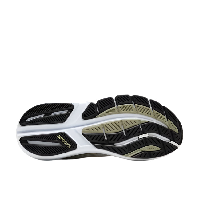brooks ghost max 3 men's | bright white/tea black