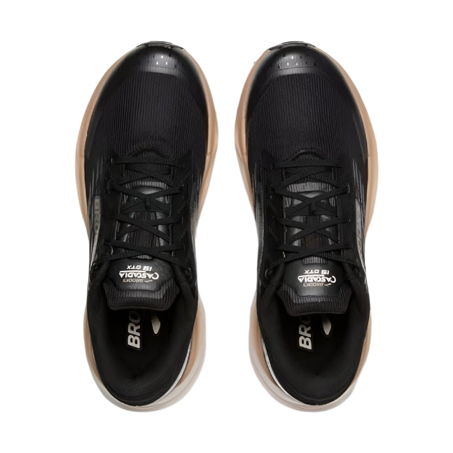 brooks cascadia 19 gtx men's | black/ebony/chateau gray