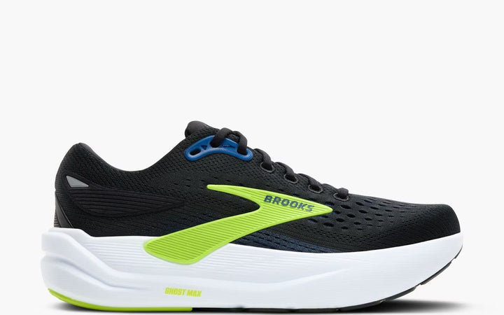 brooks ghost max 3 men's | black/navy/acid lime
