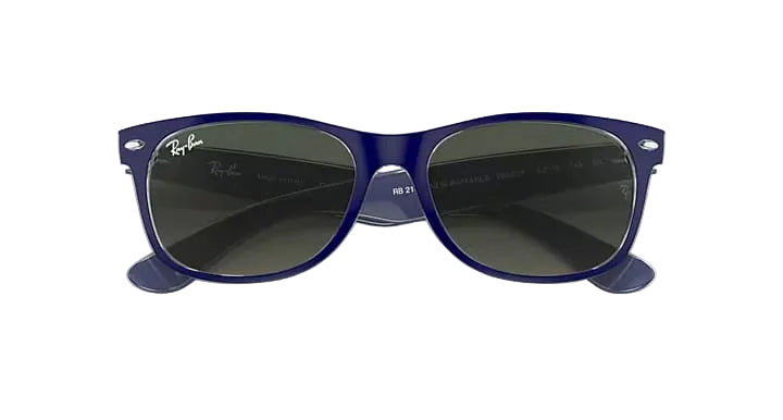 ray-ban new wayfarer color mix sunglasses | matte blue