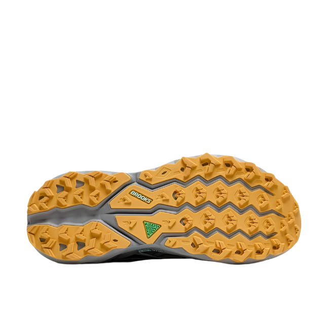 brooks cascadia 19 wide men's | alloy/ebony/orange