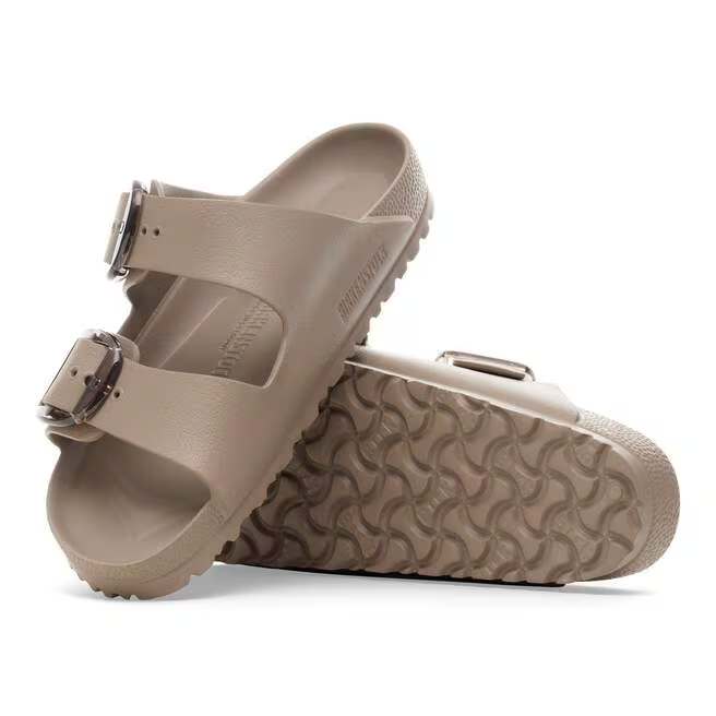 birkenstock arizona big buckle women's | gray taupe