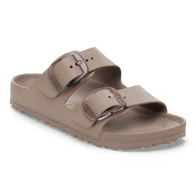 birkenstock arizona big buckle women's | gray taupe