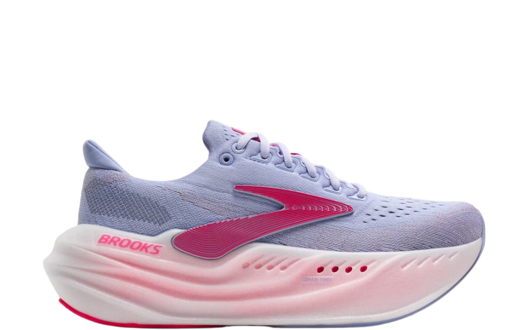 brooks glycerin max women's | blue heron/diva pink/white