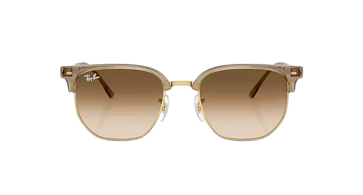 ray ban new clubmaster sunglasses | transparent brown