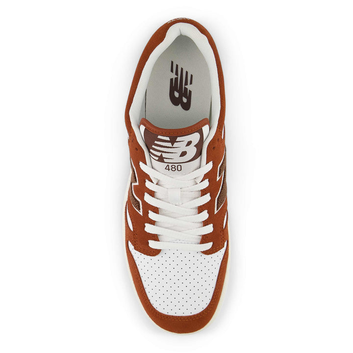 new balance 480 l | relic brown white