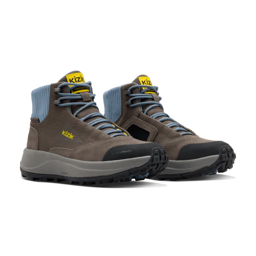 kizik freedom hike waterproof women's | major brown windward blue