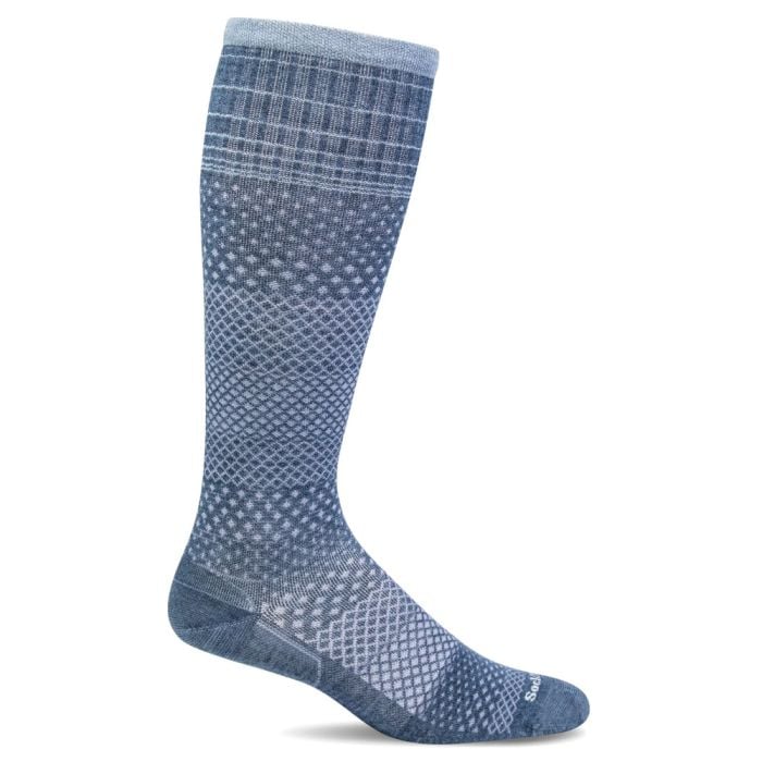 sockwell micro grade moderate graduated compression socks women's | denim