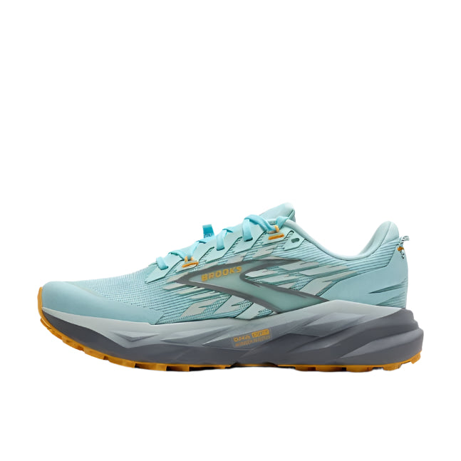 brooks cascadia 19 women's | clearwater/primer grey/apricot