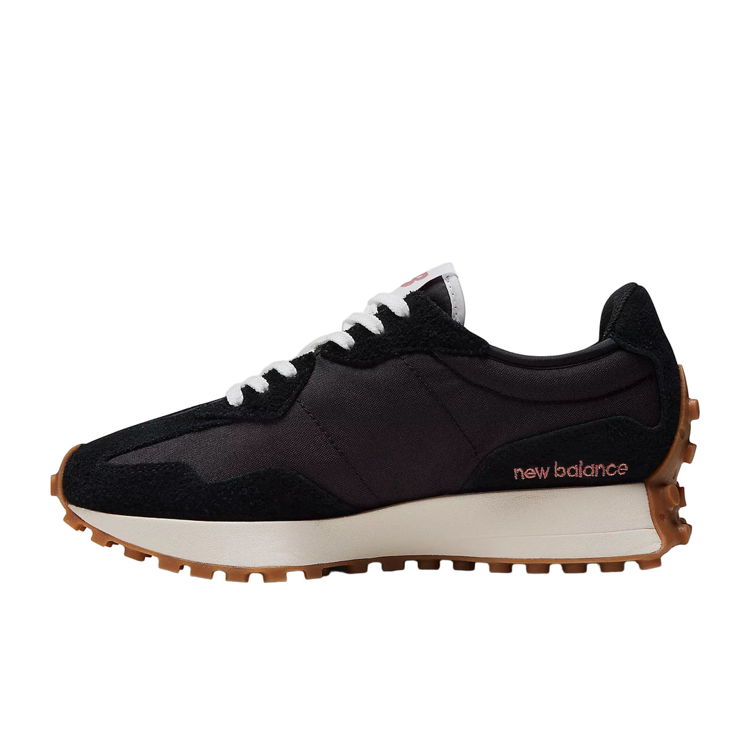 new balance 327 women's | black/white/mineral red