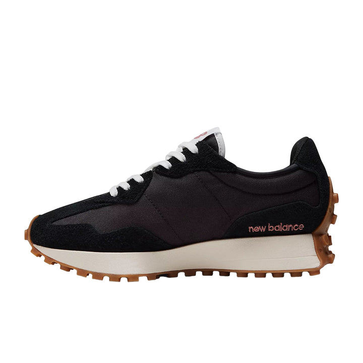 new balance 327 women's | black/white/mineral red
