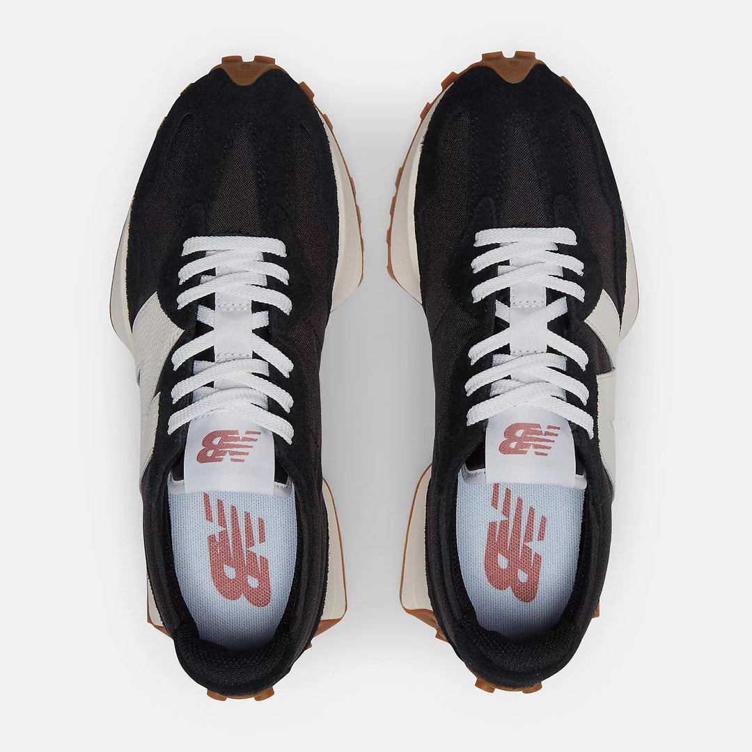 new balance 327 women's | black/white/mineral red
