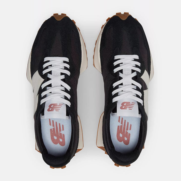 new balance 327 women's | black/white/mineral red