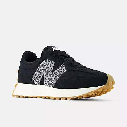 new balance 327 women's | black/black