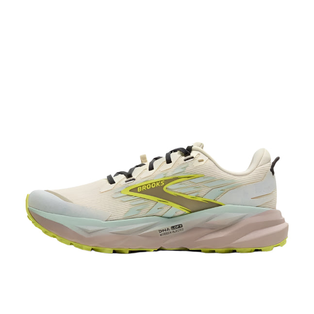 brooks cascadia 19 women's | coconut/misty blue/ebony